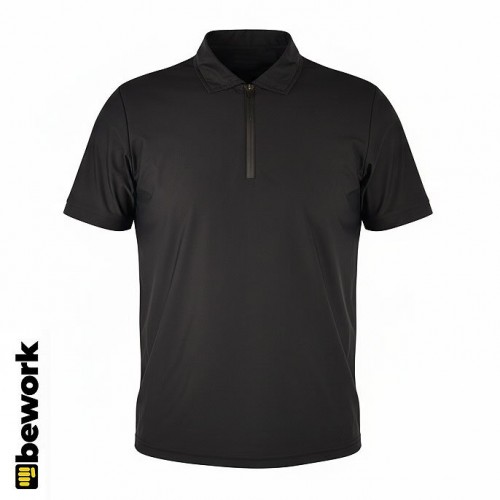 ULTRA HAFİF POLO YAKA TSHIRT COOLTEE SİYAH
