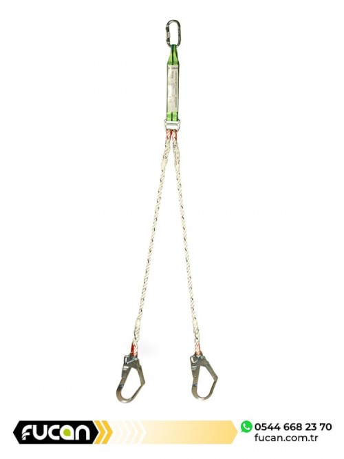 ŞOK EMİCİLİ ÇİFT KOLLU LANYARD EKS 208-3