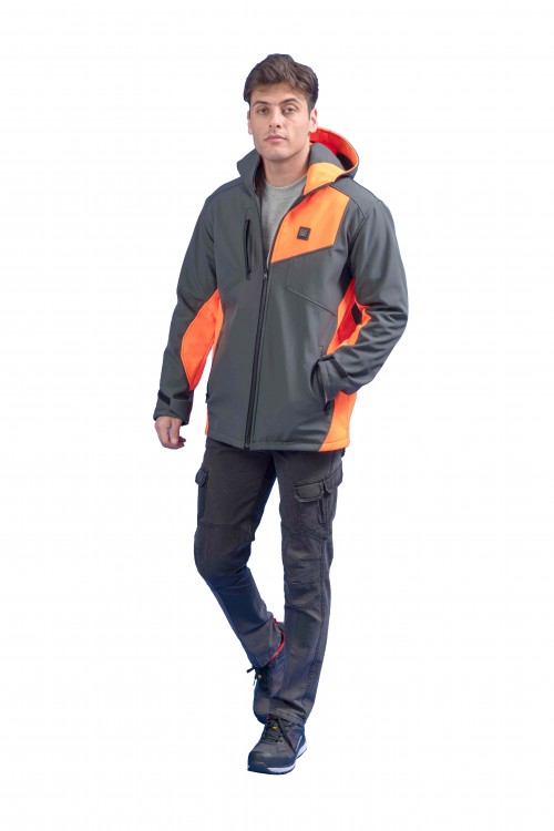 ISITMALI SOFTSHELL MONT (PARÇALI TURUNCU)