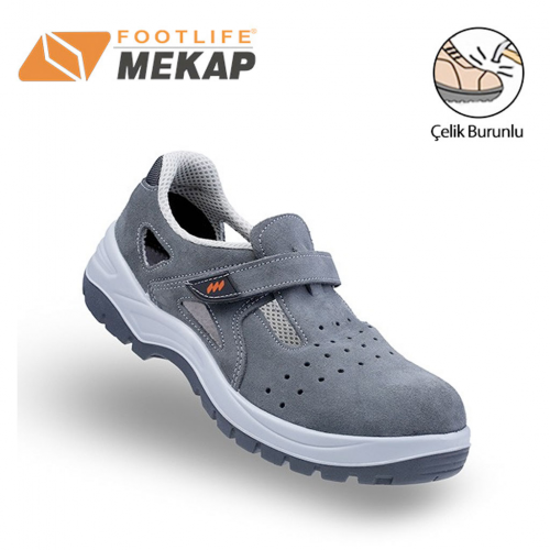 MEKAP 234 S1 GRİ NUBUK SANDALET