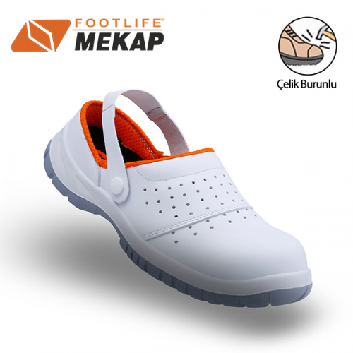 MEKAP 210 S1 SLİPPER BEYAZ ÇELİK BURUN