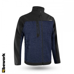ONETREK MAVİ SOFTSHELL PARÇALI POLAR CEKET