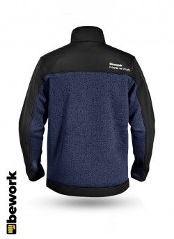 جاكيت صوف ONETREK أزرق مع أجزاء من القماش الناعم (سوفتشيل) 2
