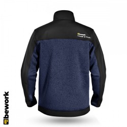 ONETREK MAVİ SOFTSHELL PARÇALI POLAR CEKET 2