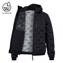 VIZWELL TÜNEL DOLGULU SOĞUĞA DAYANIKLI SİYAH İŞ MONTU 2